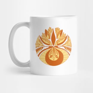 Terracotta Abstract Motif Mug